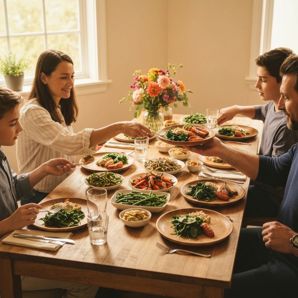 Familienfreundliche Abendessen